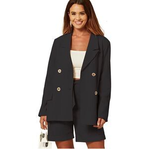 New Casual Blazers Oversized Open Front Blazer 2x